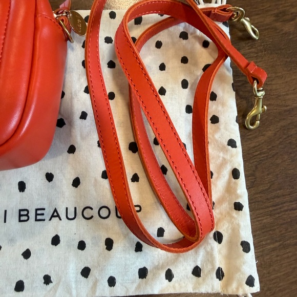 Clare V Bright Poppy Channel Quilted Lucie Crossbody - Picture 5 of 11